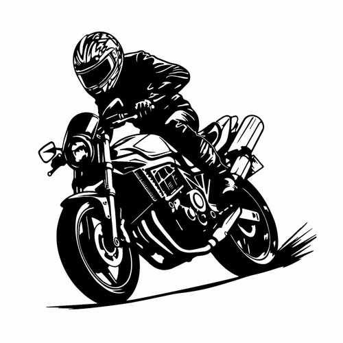 Motorrad großer aufkleber - motorrad,