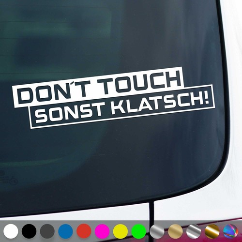 Dont touch aufkleber - dont,