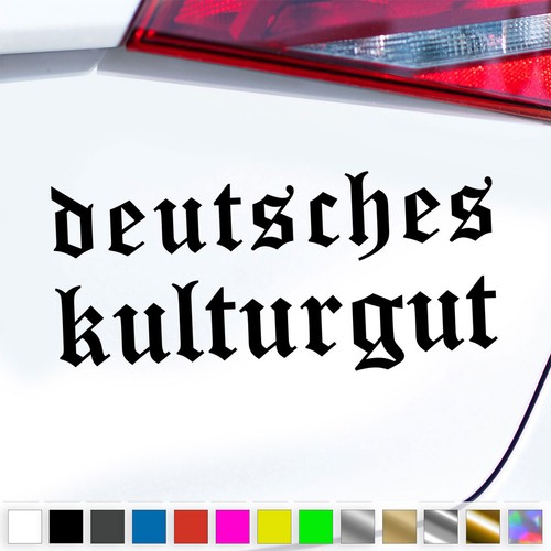 Deutsches kulturgut aufkleber - deutsches,