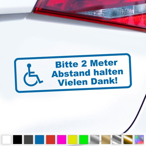 Meter abstand aufkleber - 2,