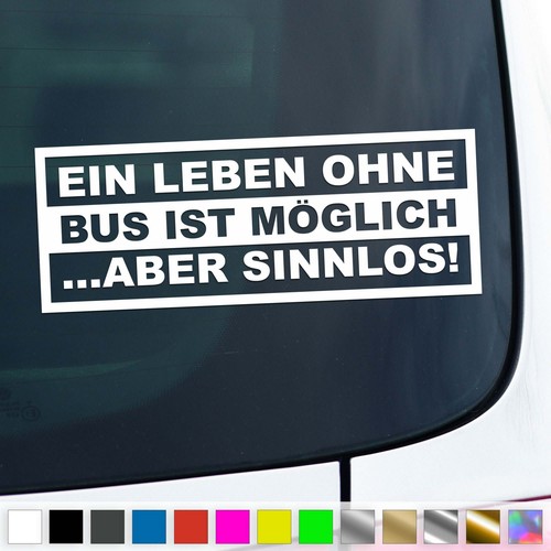 Bus aufkleber leben - aufkleber, ohne