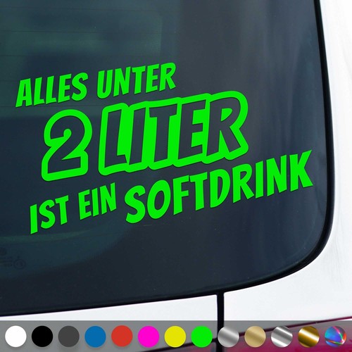 Alles unter liter - alles, aufkleber